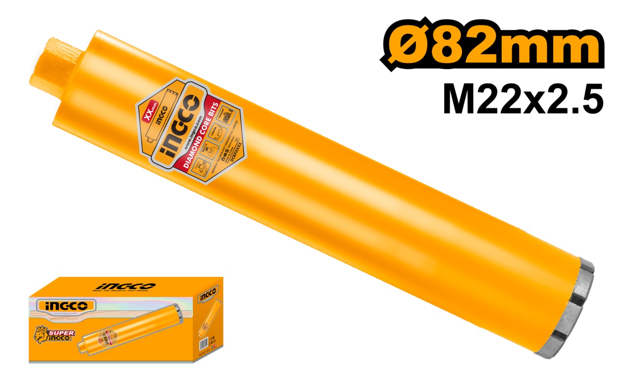 Carota Diamantata Segmentata 52x450mm INGCO DCB580528