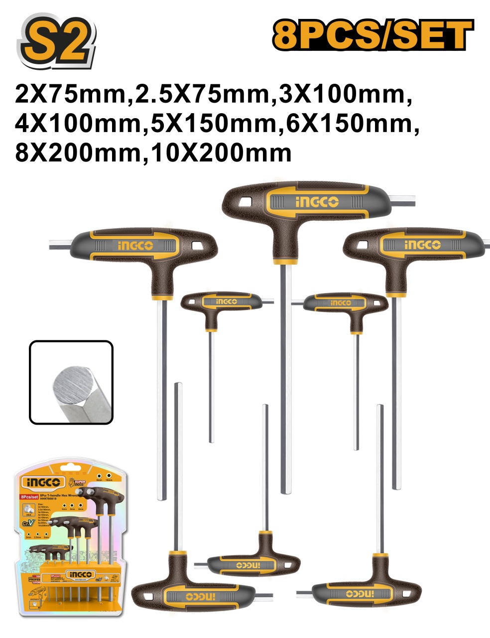 Set Imbusuri in T INGCO HHKT80818
