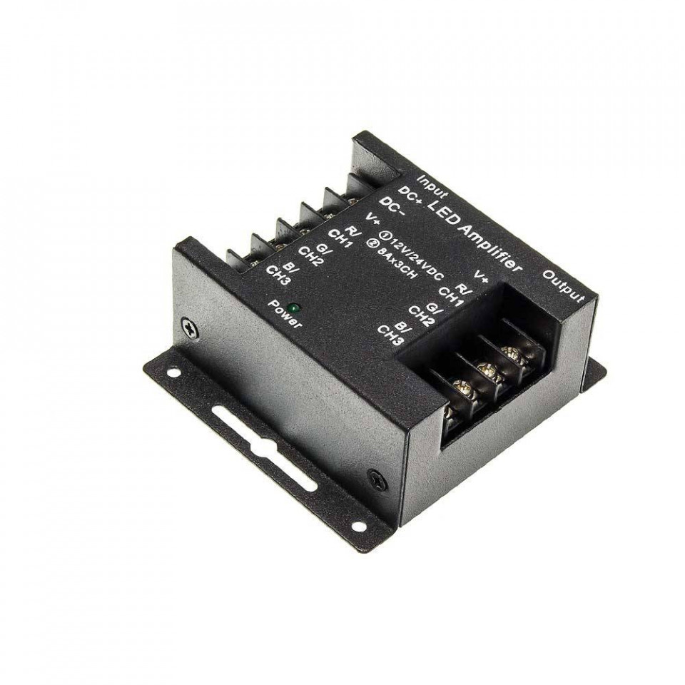 Amplificator banda led RGB 24A 12-24V