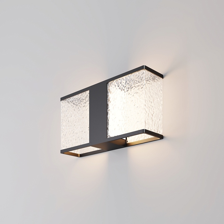 Aplica exterior Floeva 1xE27, IP65, neagra, Maytoni