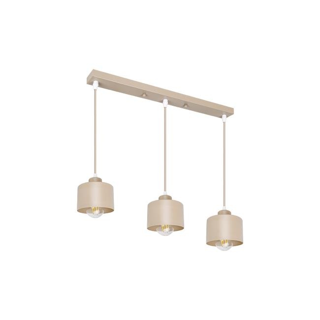 Lustra Elza 3xE27, liniara, IP20, bej, Masterled