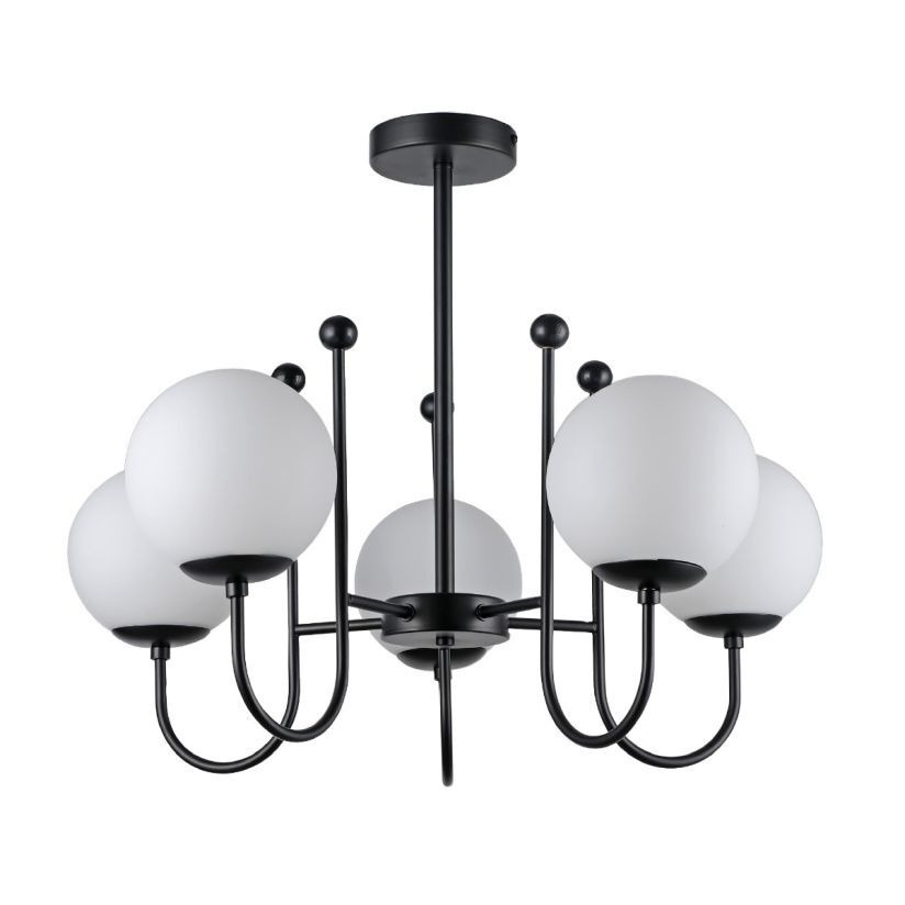 Lustra Regal, 5xE27, IP20, neagra, Klausen