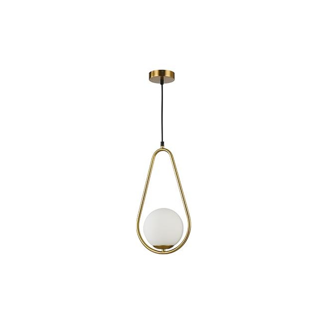 Pendul Bali 1xE27, IP20, forma lacrima, auriu, Masterled