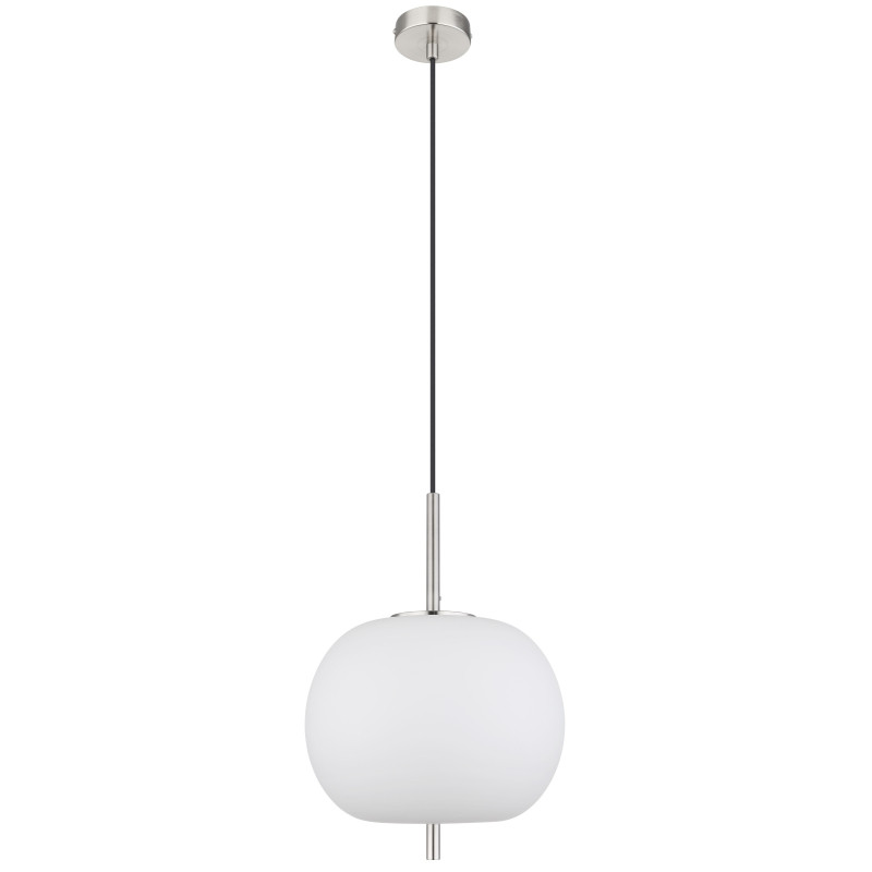 Pendul Blacky 15345H1NO, 1xE27, alb+nichel