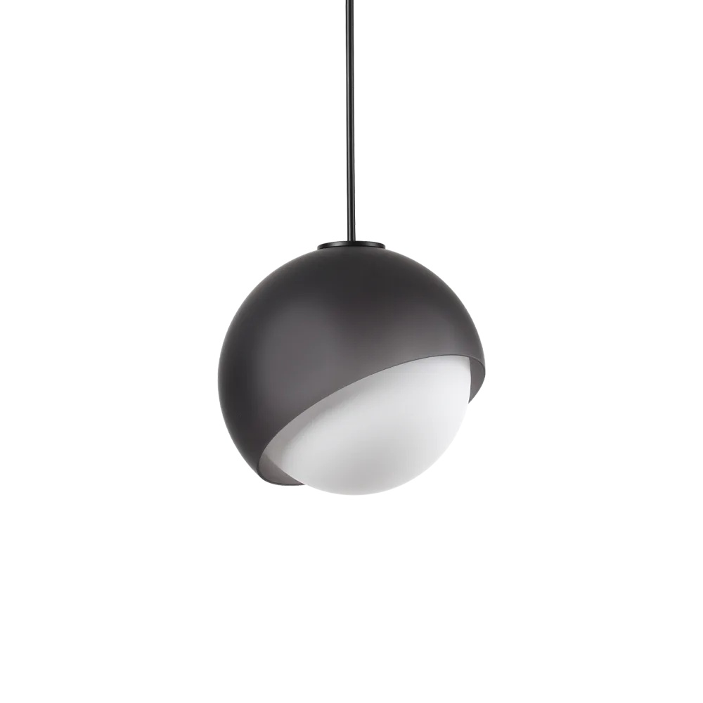 Pendul Bloom D30 1xE27, IP20, negru, Ideal Lux