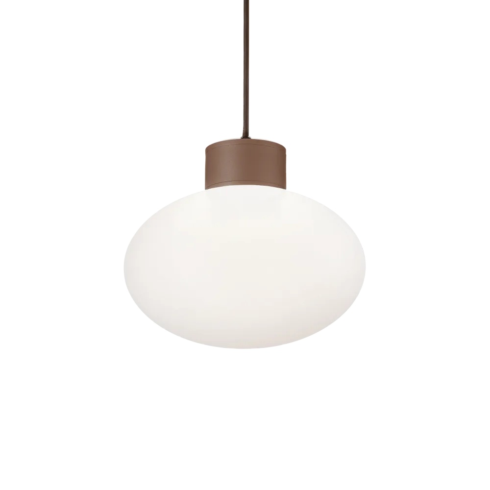 Pendul exterior Clio 1xE27, IP44, cafeniu, Ideal Lux