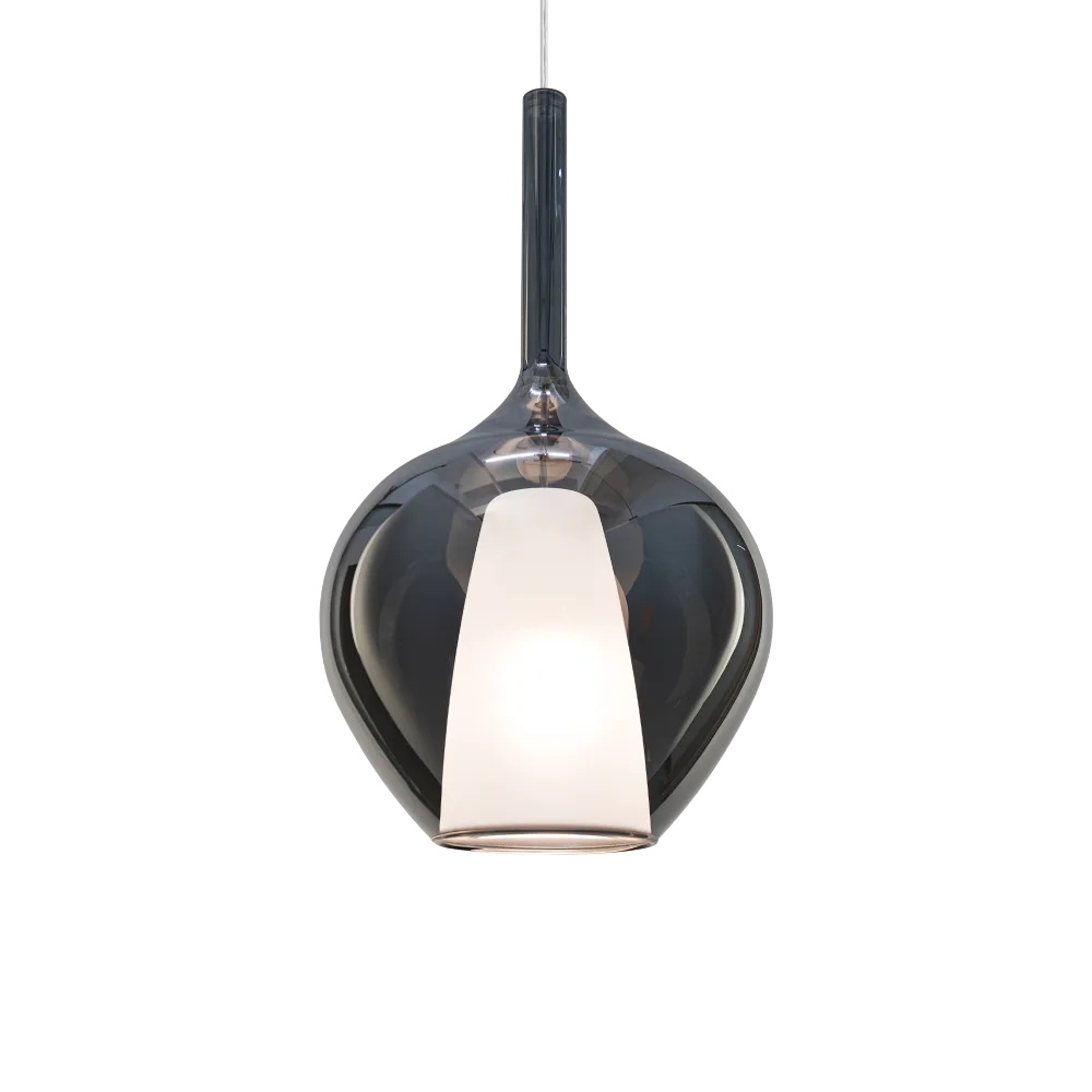 Pendul Kalique-1 1xE27, Ø280mm, IP20, fumuriu, Ideal Lux