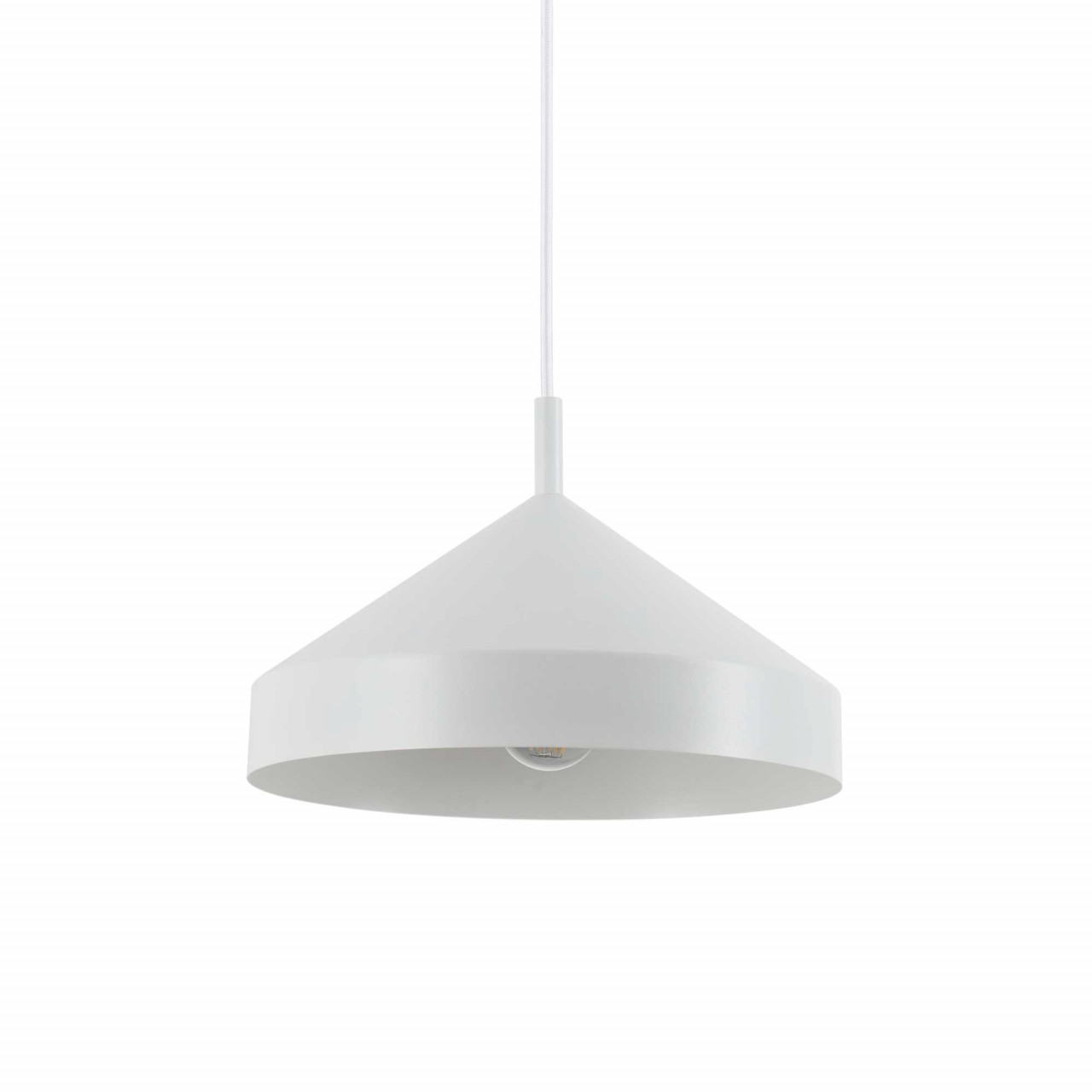 Pendul Yurta 285153, 1xE27, alb, IP20, Ideal Lux