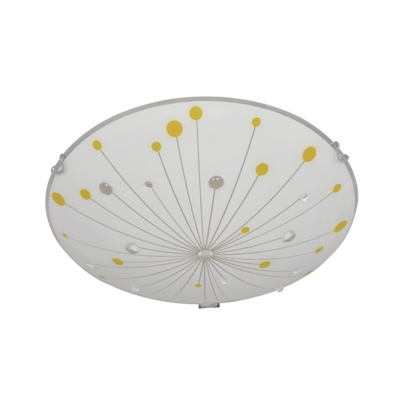 Plafoniera Halley, 1xE27, alba, multicolor, Klausen