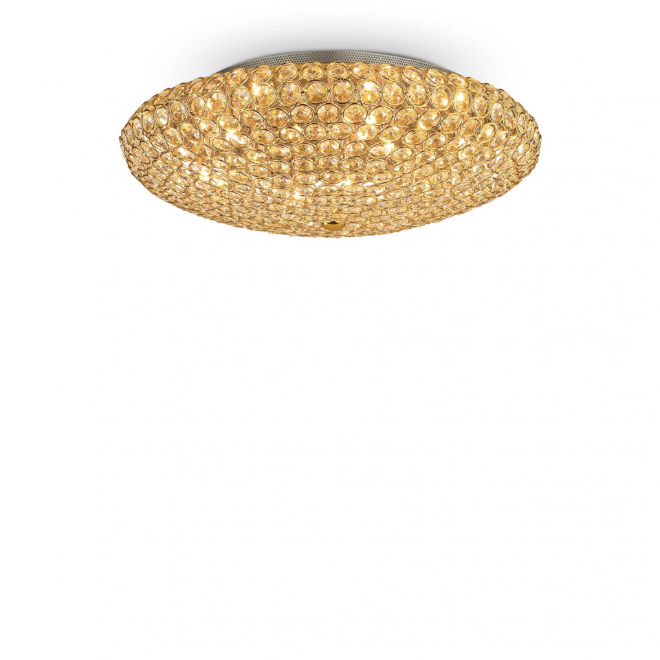 Plafoniera King 073262, 9xG9, aurie, IP20, Ideal Lux