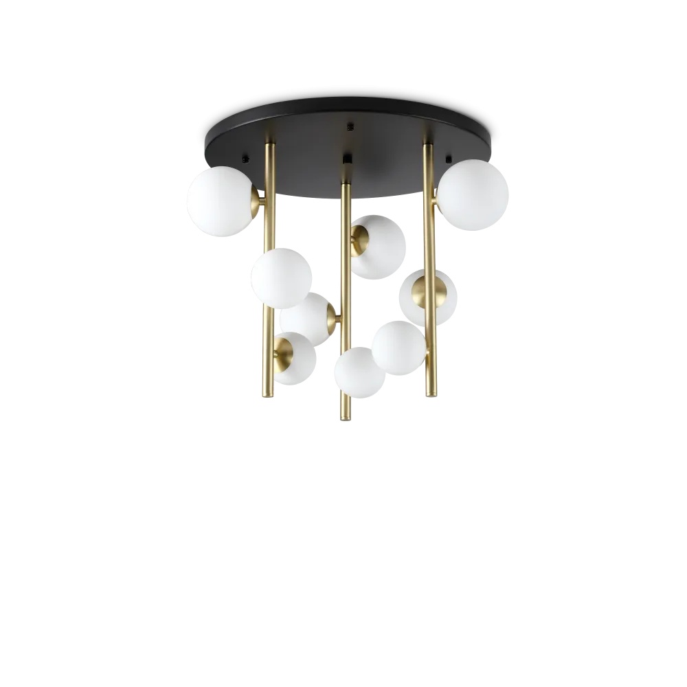 Plafoniera Perlage, 9xG9, IP20, alba, Ideal Lux