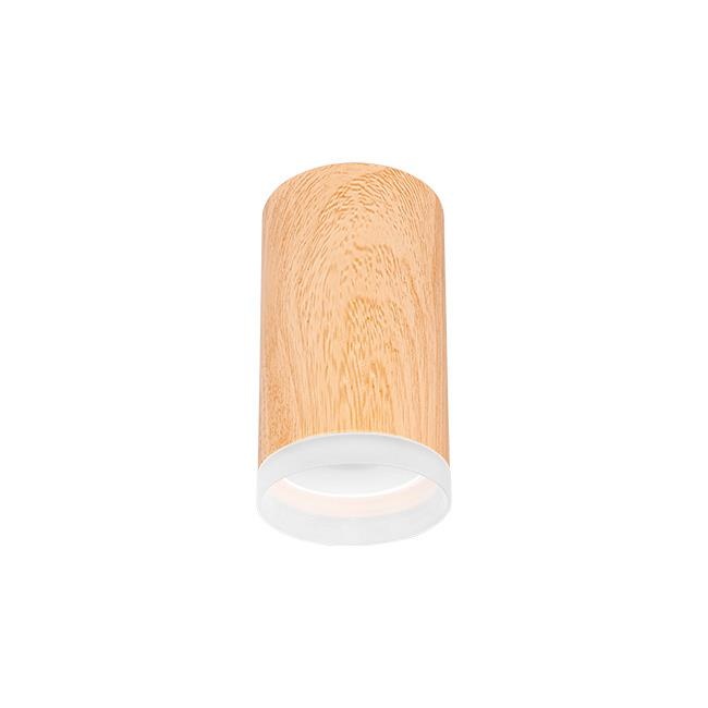 Plafoniera rotunda, GU10, imitatie lemn, IP20, Masterled