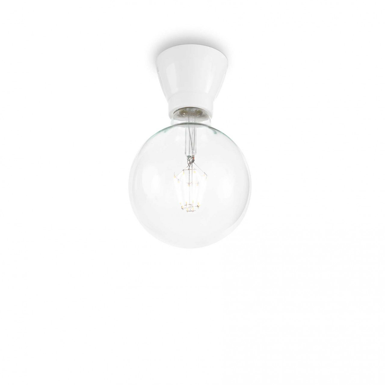 Plafoniera Winery 155227, 1xE27, alba, IP20, Ideal Lux