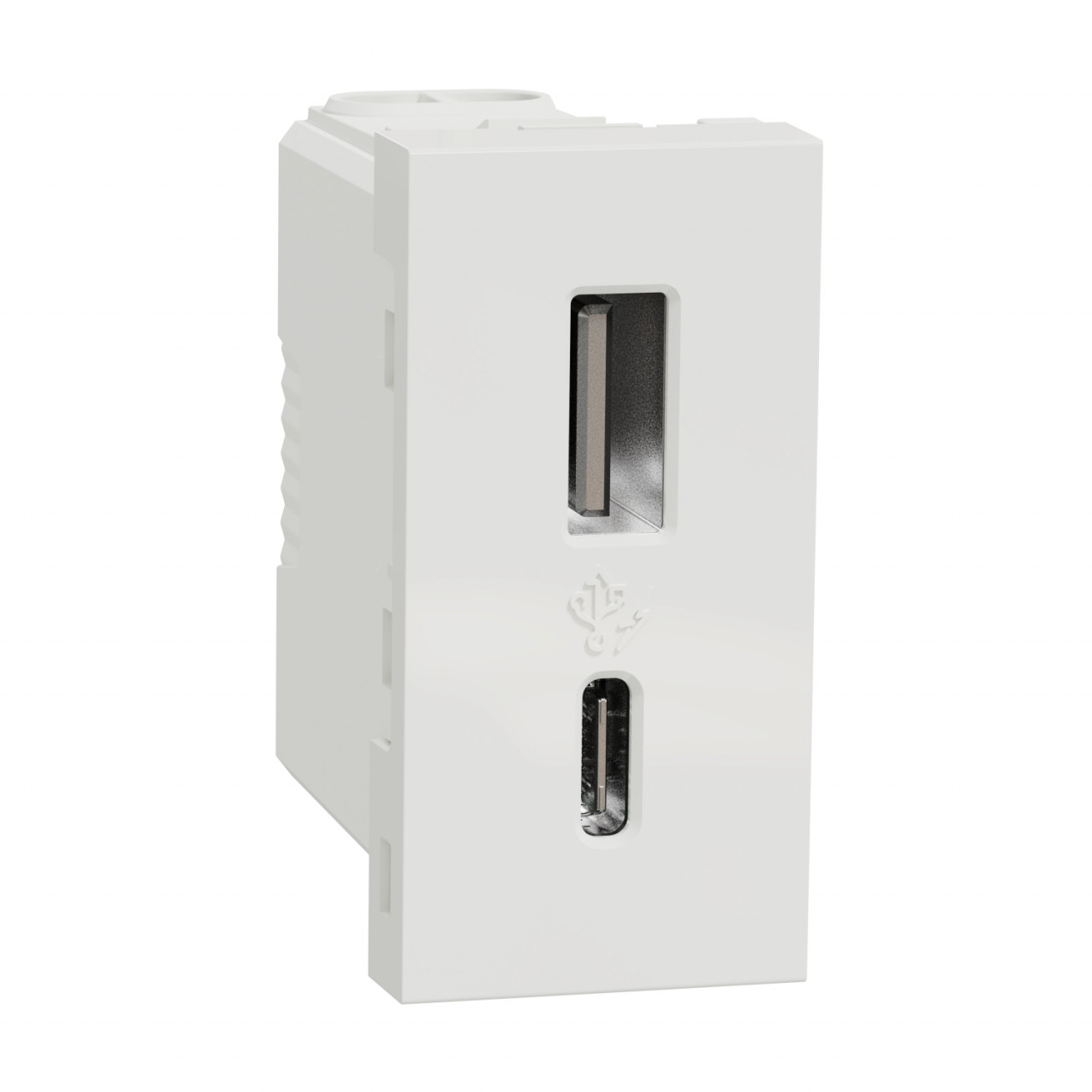 Priza USB A+C, 12W, 1 modul, alb, Schneider Noua Unica