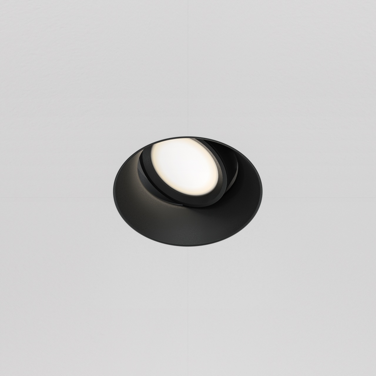 Spot Dot, incastrat, 1xGU10, IP20, negru, Maytoni
