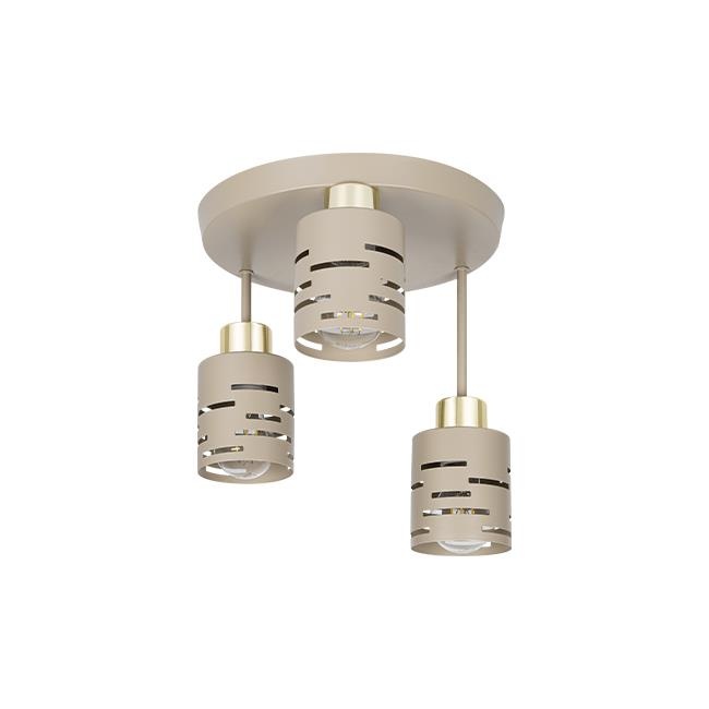 Aplica Elen, 3xE27, IP20, bej casmir+auriu, Masterled