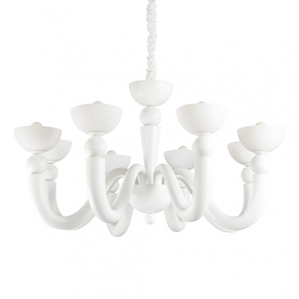 Candelabru Bon Bon 094007, 8xE14, alb, IP20, Ideal Lux