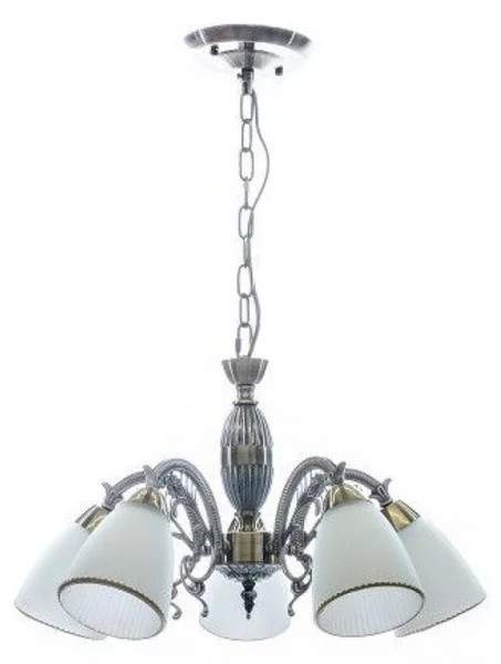 Candelabru Mandy LY-3243, 5xE14, alb+auriu, IP20, Klausen