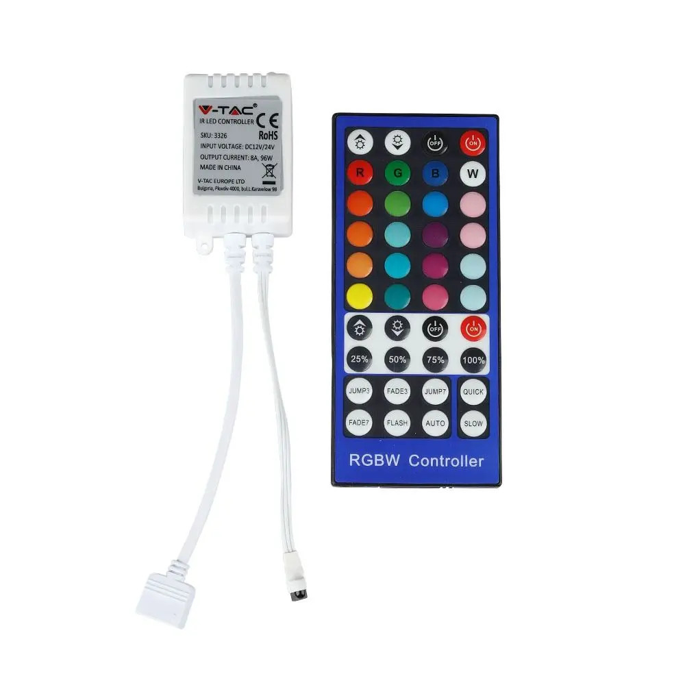 Controller banda led RGBW, 12-24V, 8A, V-TAC
