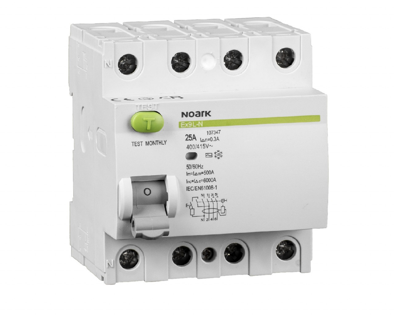 Intrerupator diferential 40A, 4P, TIP AC, 300mA, Noark