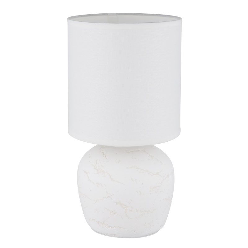 Lampa de masa Marble 1xE14, IP20, alba, Globo Lighting