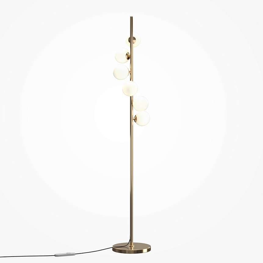 Lampadar Dallas 6xG9, IP20, dimabil, auriu+alb, Maytoni