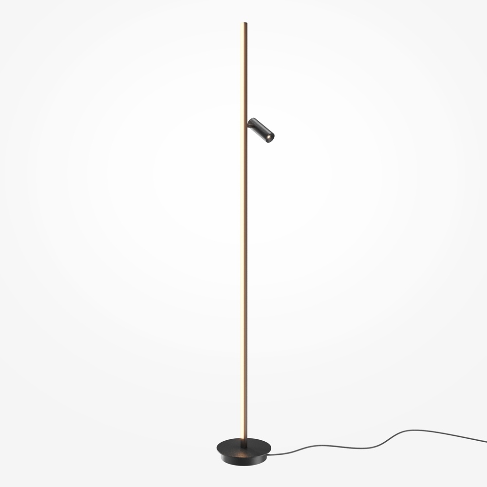 Lampadar Thin, 14W, lumina calda (3000K), negru, Maytoni