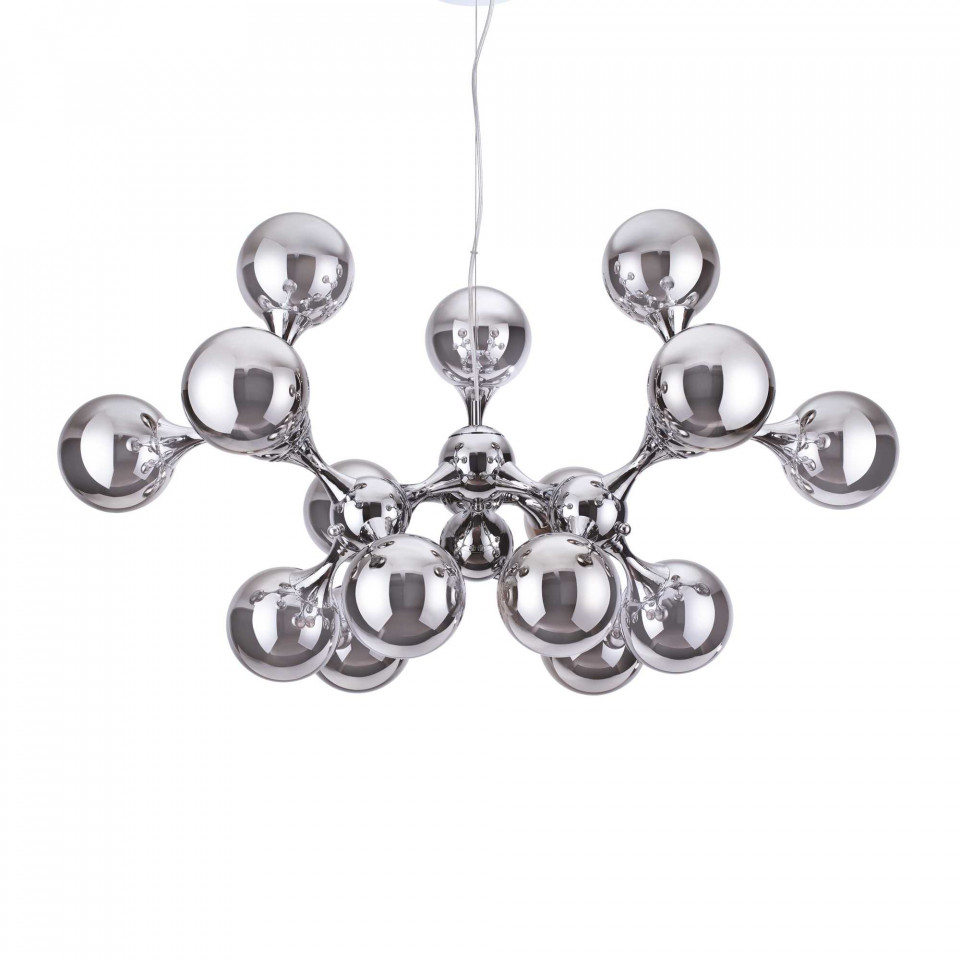 Lustra Nodi 200491, 15xE14, argintie, IP20, Ideal Lux