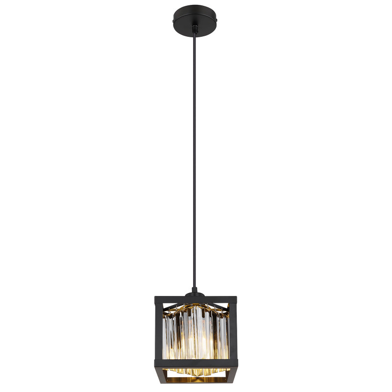 Pendul Mathilde 15697H, 1xE27, fumuriu+negru