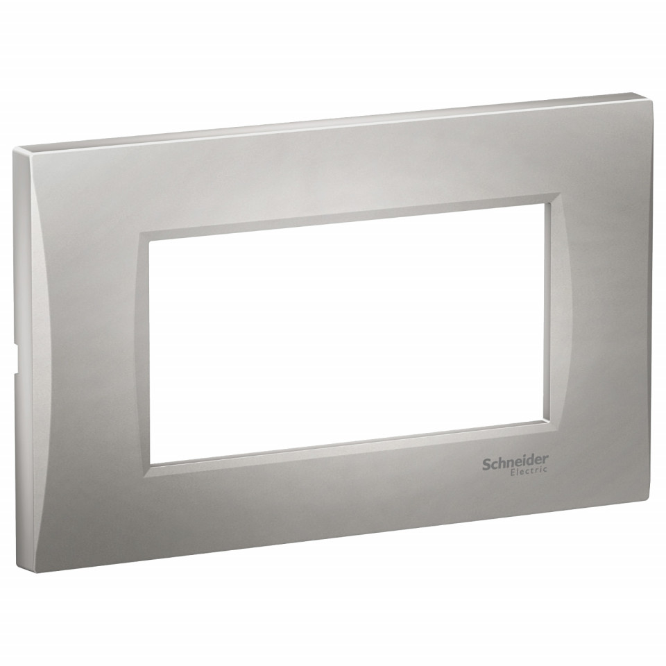 Rama 4 module curbata, argintiu, Schneider Easy Styl