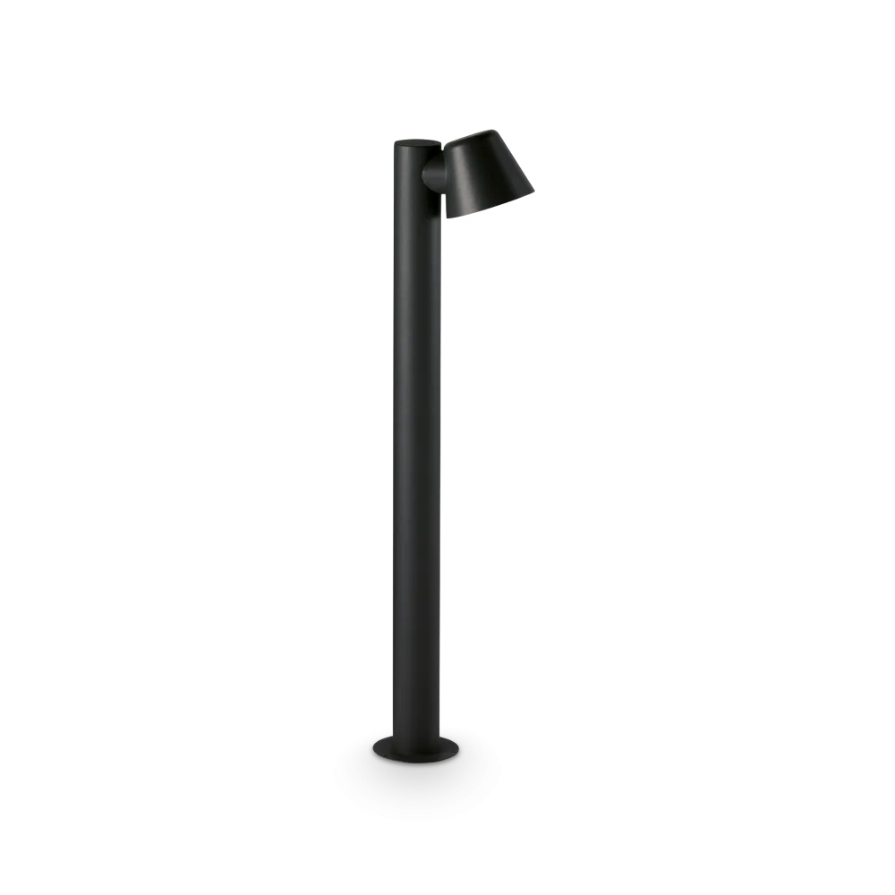Stalp exterior Gas 1xGU10, IP43, negru, Ideal Lux