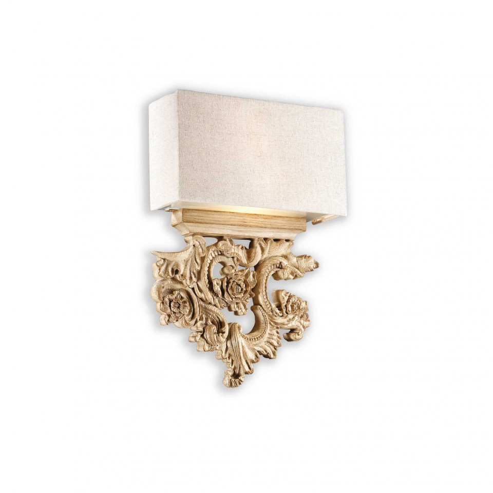 Aplica Peter 075211, 2xE14, alba, IP20, Ideal Lux