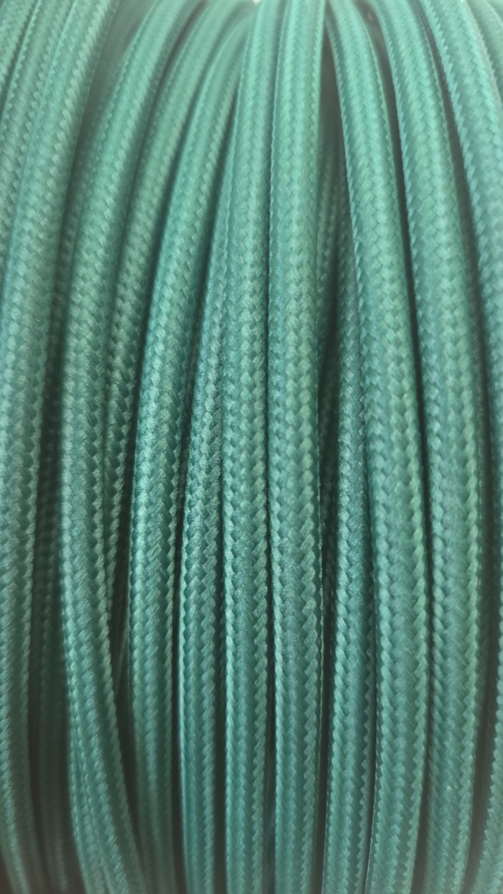 Cablu Textil Verde Malachit 2x0,75