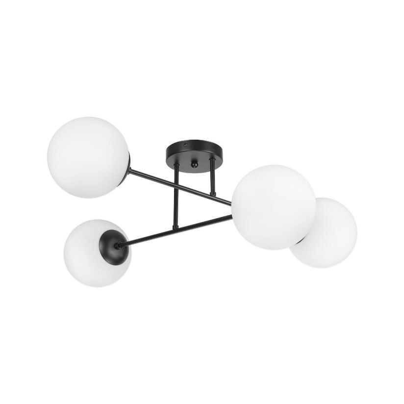 Candelabru interior Zhara, 4xE27, modern, negru, Klausen