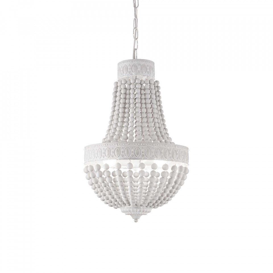 Candelabru Monet 162751, 6xE14, alb, IP20, Ideal Lux