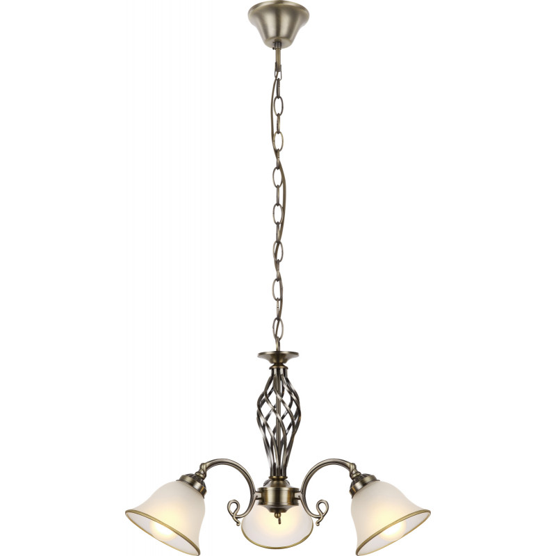 Candelabru Odin 60208-3, 3xE27, alb+alama, IP20, Globo