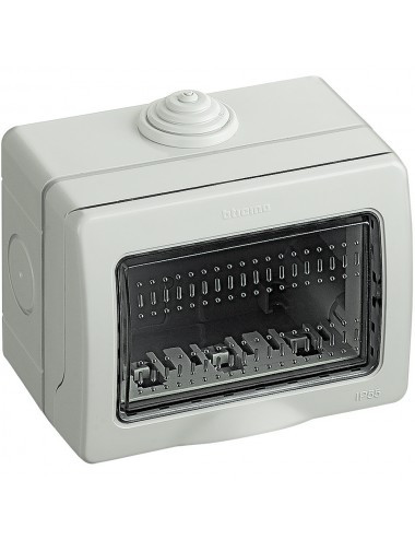 Doza montaj aplicat, 3 module, IP55, gri, Bticino Matix