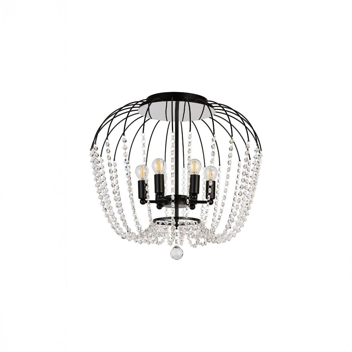Lustra Chic PL6, 6xE14, neagra, Klausen