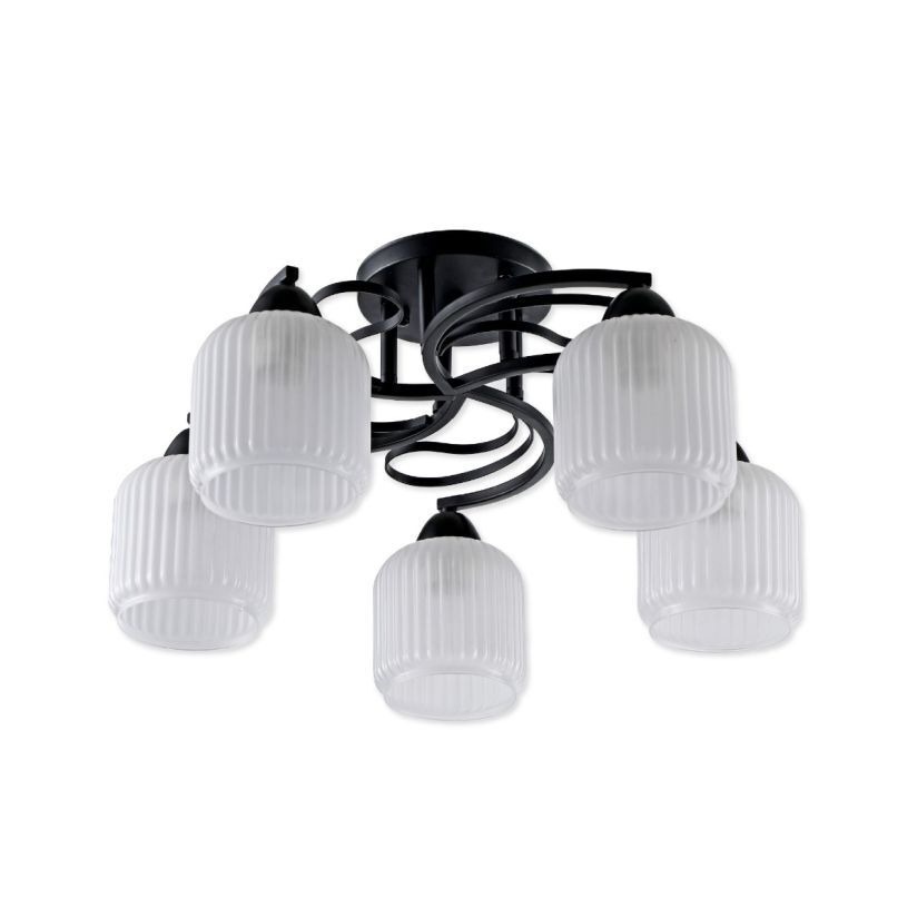 Lustra Keo, 5xE27, IP20, neagra, Klausen