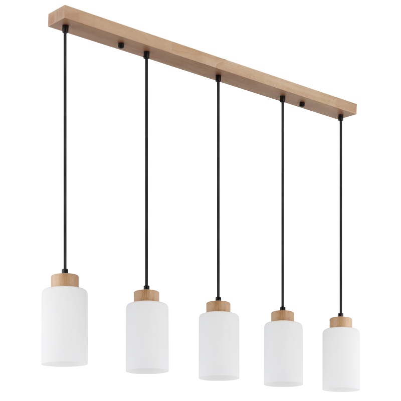 Lustra Rowena, 5xE27, IP20, maro/alba, Globo Lighting