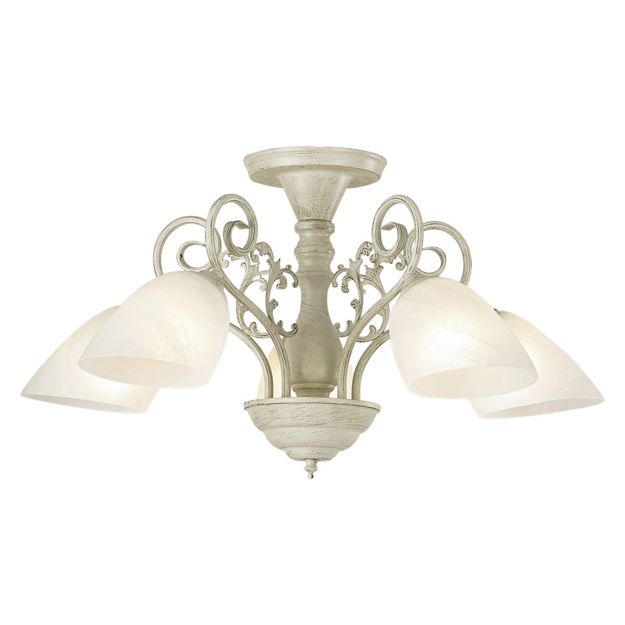 Lustra Trieste KL6185, 5xE27, alba, IP20, Klausen