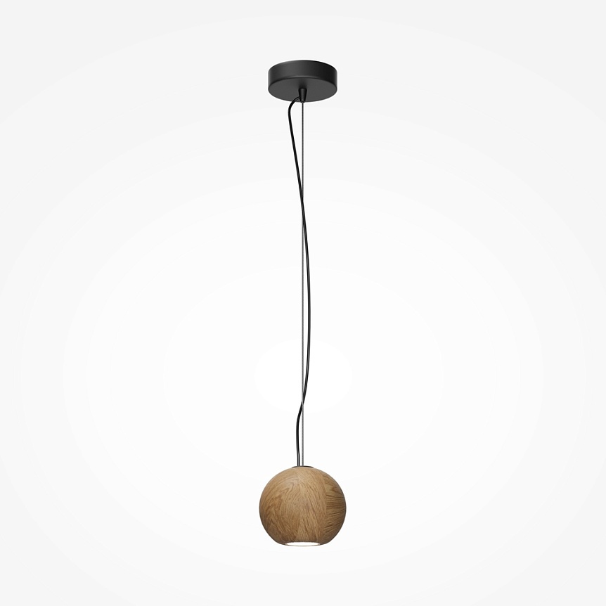 Pendul Basic Texture 1xGU10, IP20, lemn, Maytoni