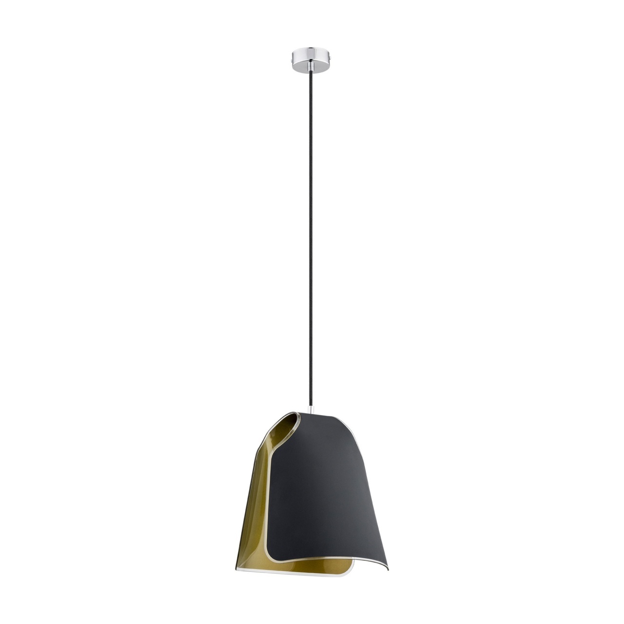 Pendul Fornia 1xE27, negru, auriu, Klausen