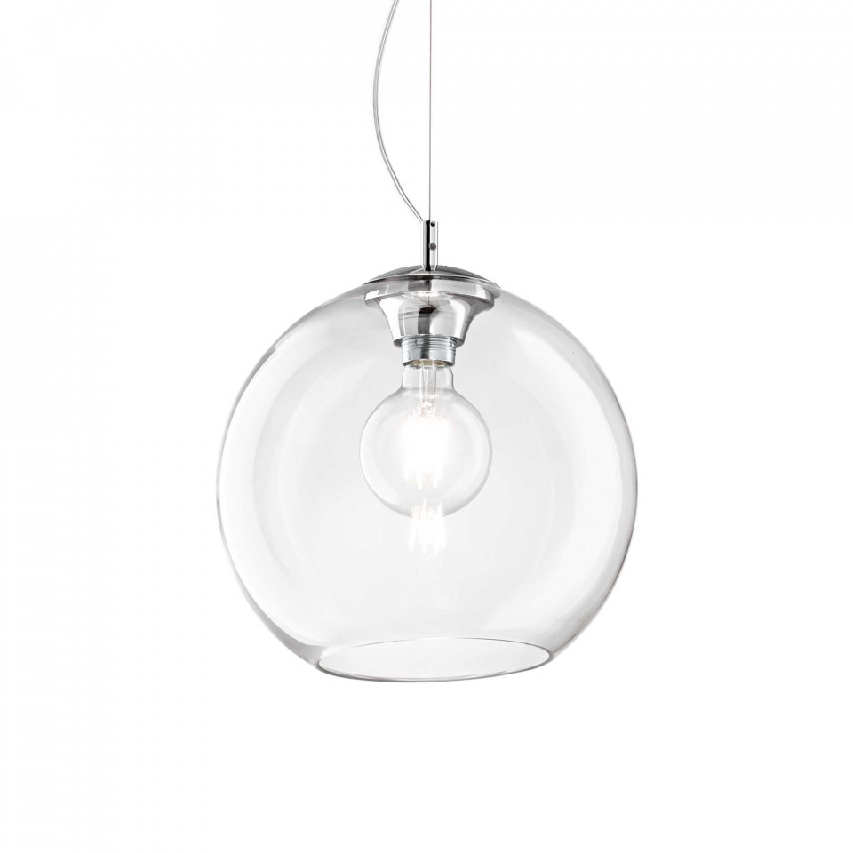 Pendul Nemo 052816, 1xE27, transparent, IP20, Ideal Lux