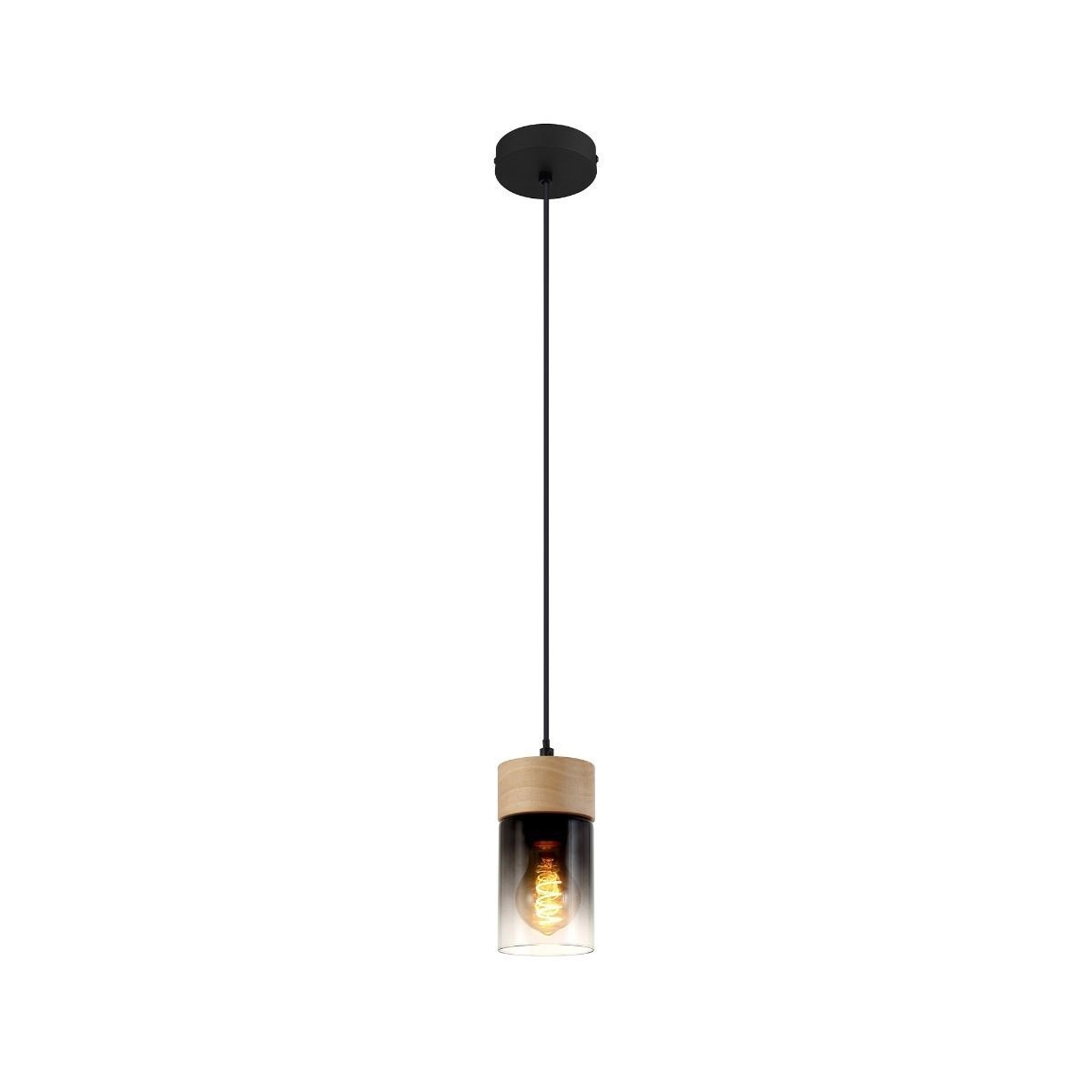 Pendul Serene SP1, E27, lemn, negru, Klausen