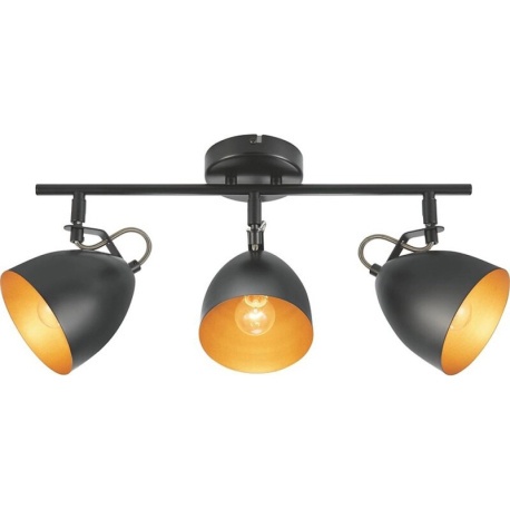 Plafoniera Lasabez 3xE14, neagra, Globo Lighting