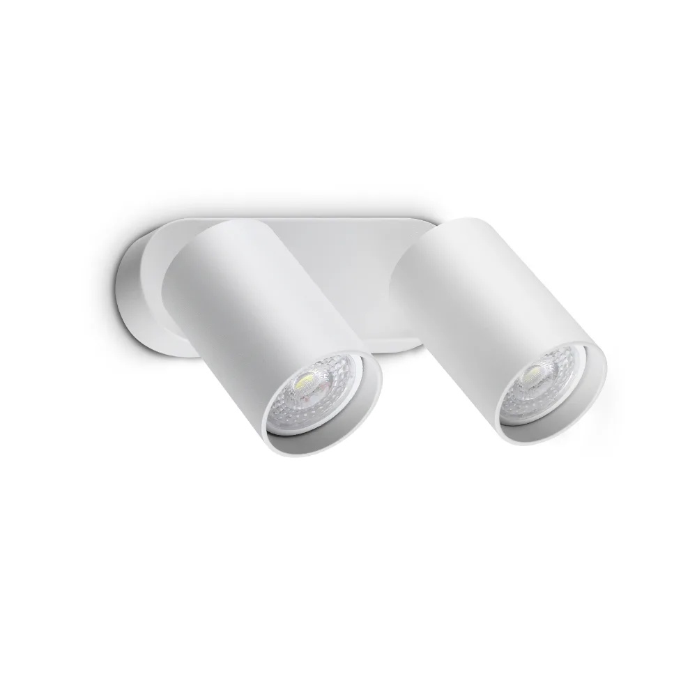 Spot linear Dynamite rotund 2xGU10, alb, Ideal Lux