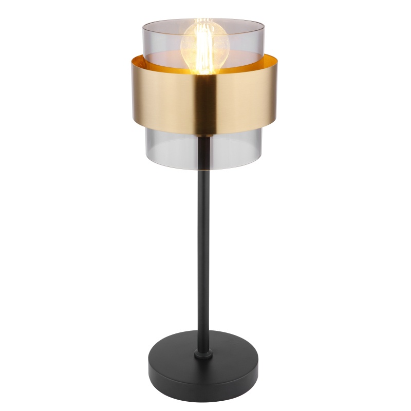 Veioza Milley, 1xE27, IP20, negru/auriu, Globo Lighting