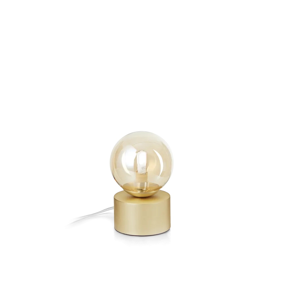 Veioza Perlage, 1xG9, IP20, aurie+ambra, Ideal Lux