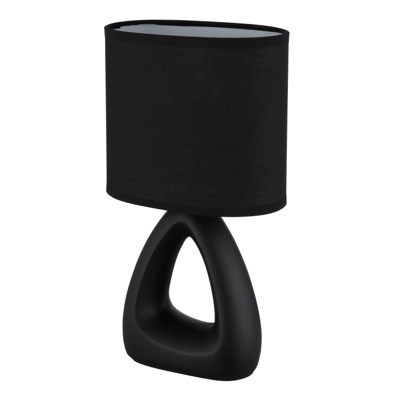 Veioza Triangle 1xE14, IP20, neagra, Globo Lighting